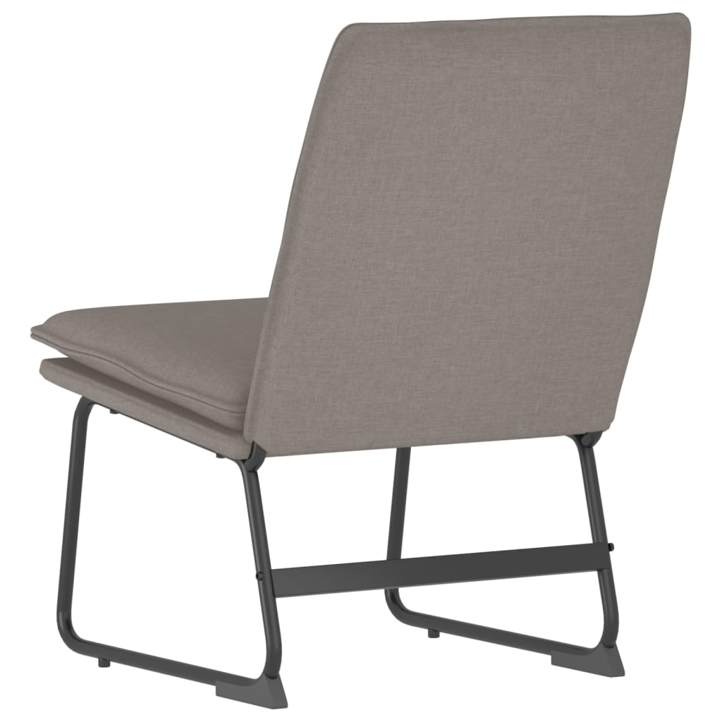vidaXL Krzesło wypoczynkowe, taupe, 52x75x76 cm, obite tkaniną