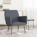 vidaXL Fotel, ciemnoszary, 62x79x79 cm, obity aksamitem