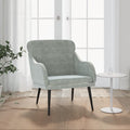 vidaXL Fotel, jasnoszary, 63x76x80 cm, obity aksamitem