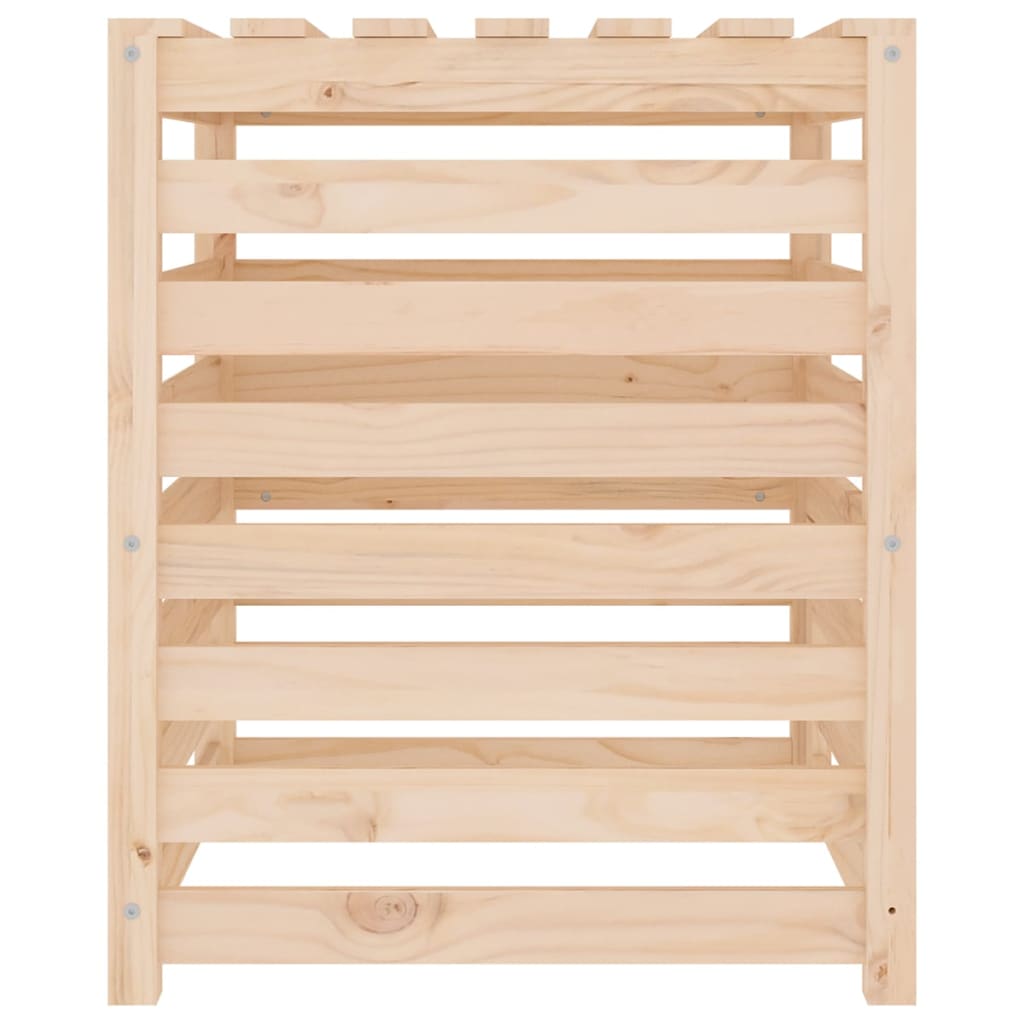 vidaXL Kompostownik, 63,5x63,5x77,5 cm, lite drewno sosnowe
