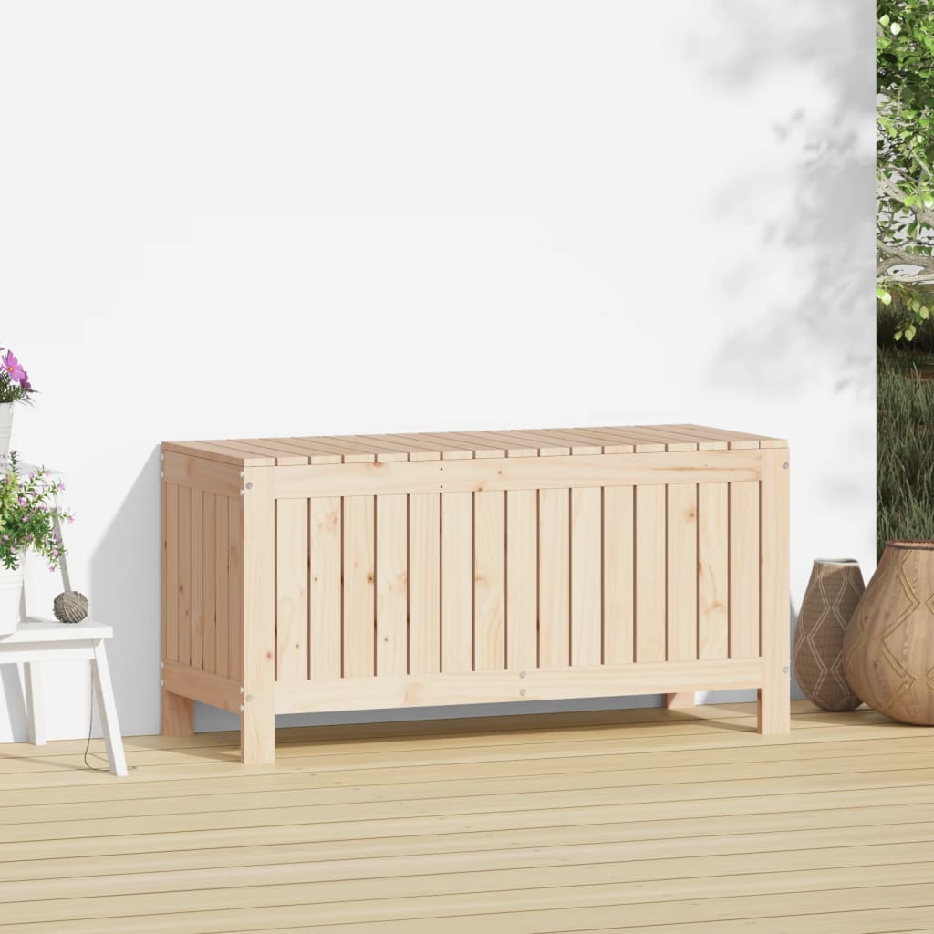 vidaXL Skrzynia ogrodowa, 108x42,5x54 cm, lite drewno sosnowe