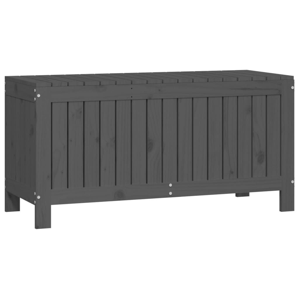 vidaXL Skrzynia ogrodowa, szara, 108x42,5x54 cm, lite drewno sosnowe