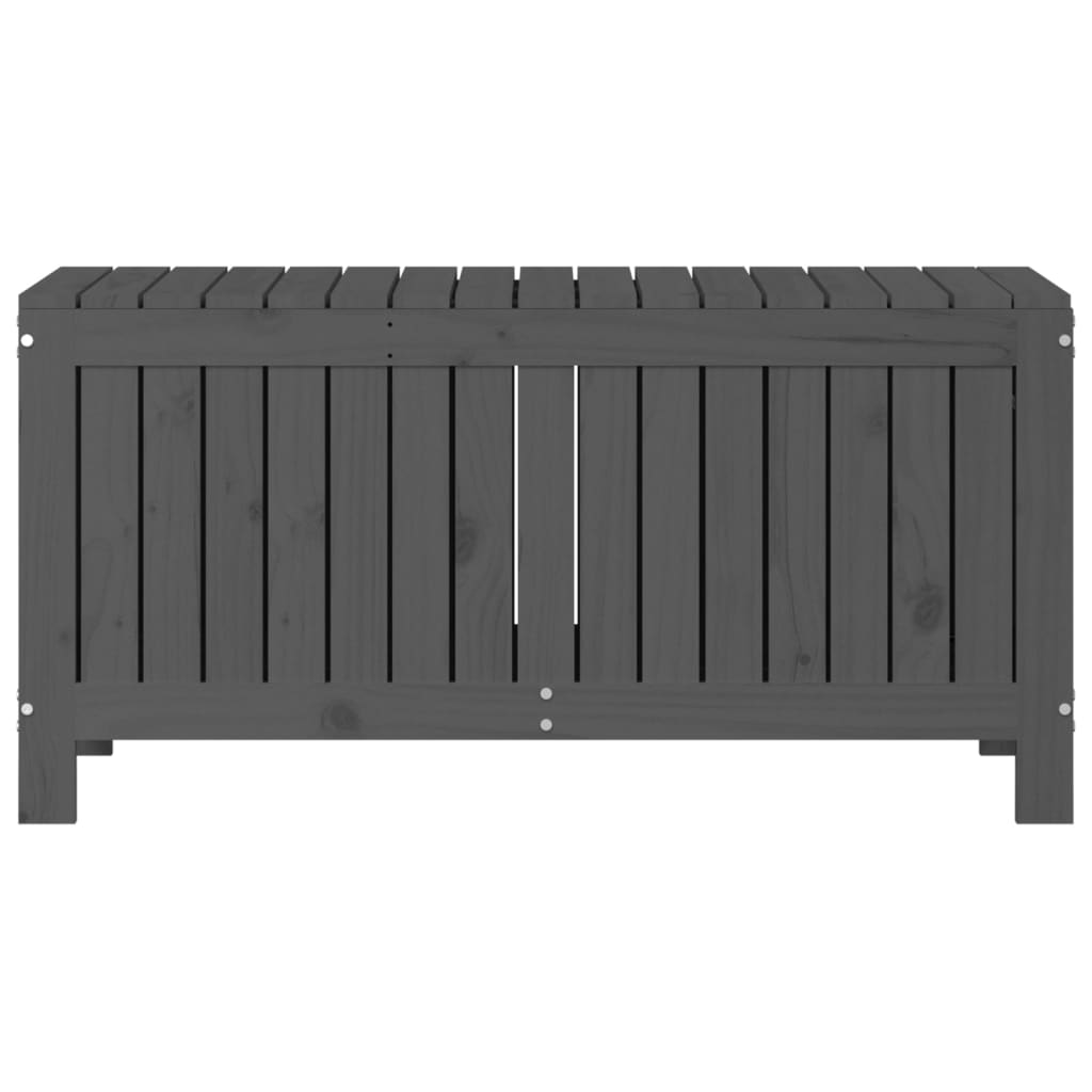 vidaXL Skrzynia ogrodowa, szara, 108x42,5x54 cm, lite drewno sosnowe