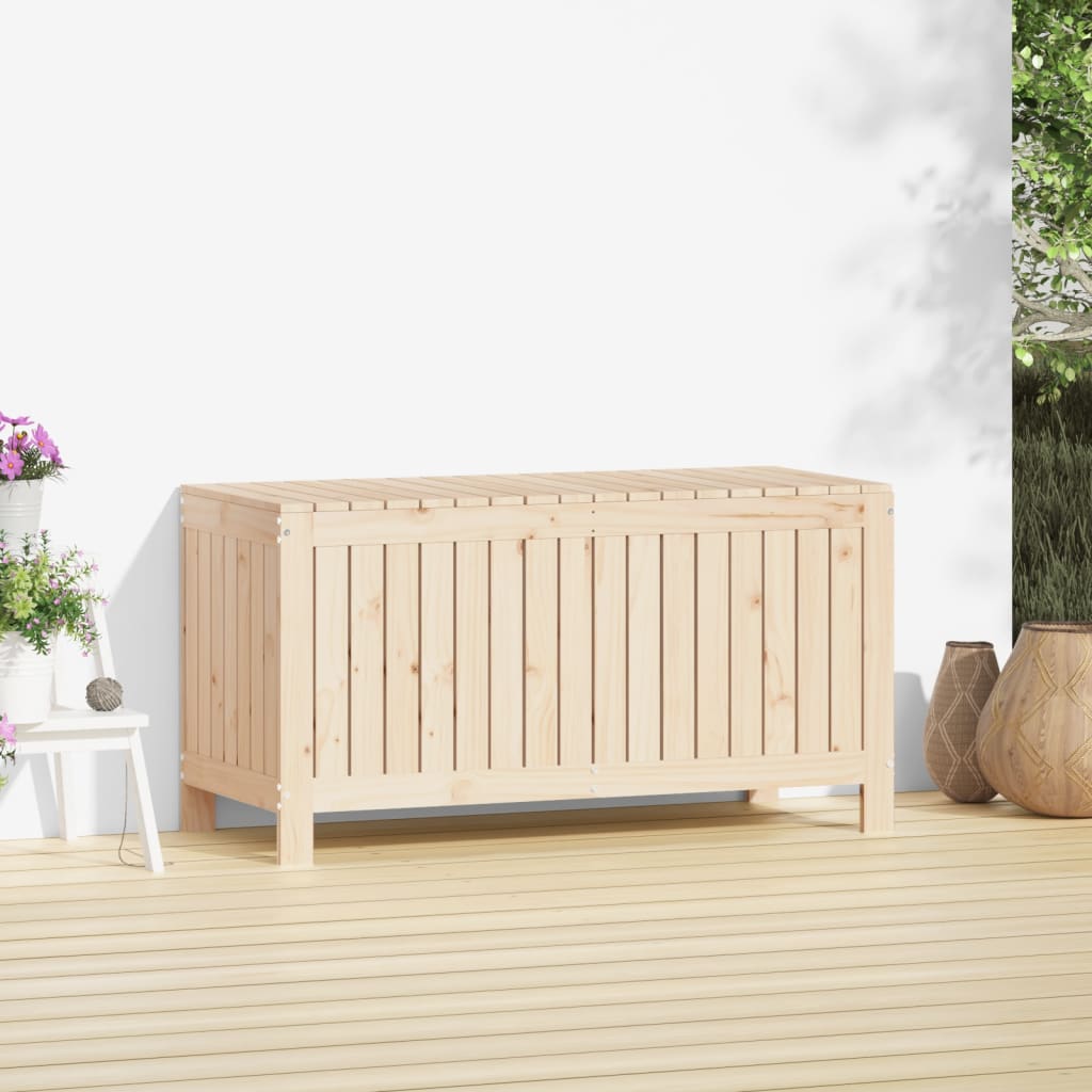 vidaXL Skrzynia ogrodowa, 115x49x60 cm, lite drewno sosnowe