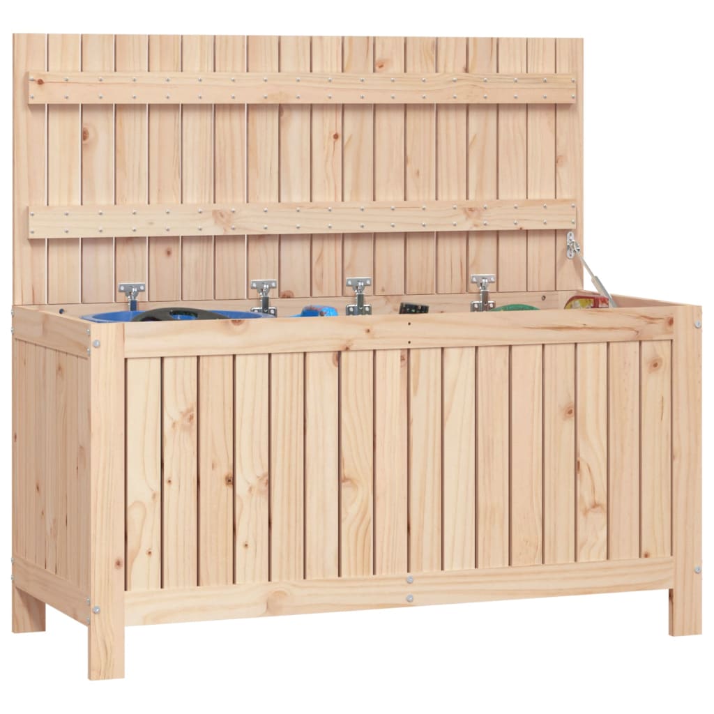 vidaXL Skrzynia ogrodowa, 115x49x60 cm, lite drewno sosnowe