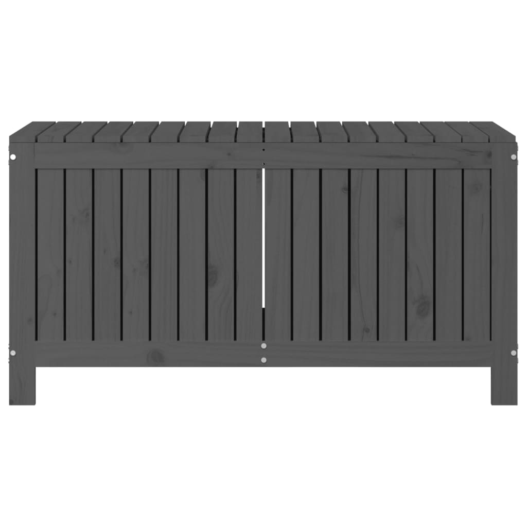 vidaXL Skrzynia ogrodowa, szara, 115x49x60 cm, lite drewno sosnowe