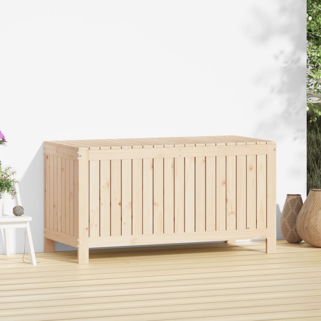 vidaXL Skrzynia ogrodowa, 121x55x64 cm, lite drewno sosnowe