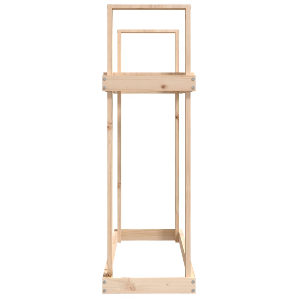 vidaXL Stojak na drewno, 110x35x108,5 cm, lite drewno sosnowe