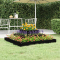 vidaXL Donica, czarna, 80x80x27 cm, lite drewno sosnowe