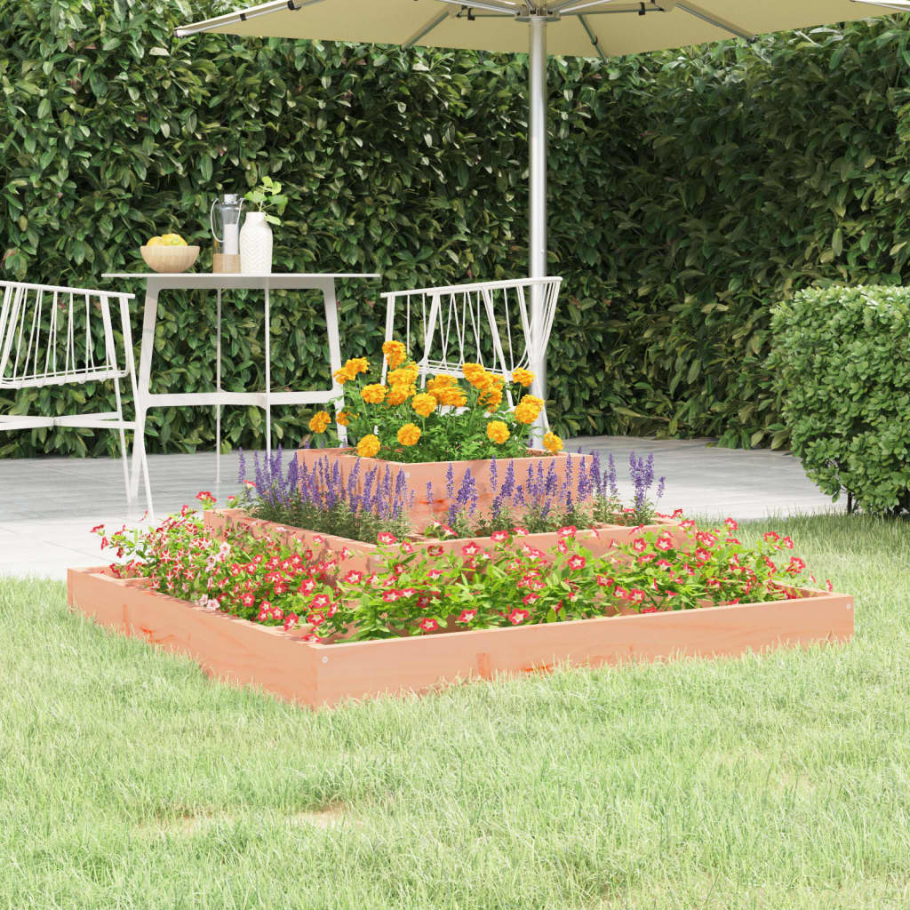 vidaXL Donica, 80x80x27 cm, lite drewno daglezjowe
