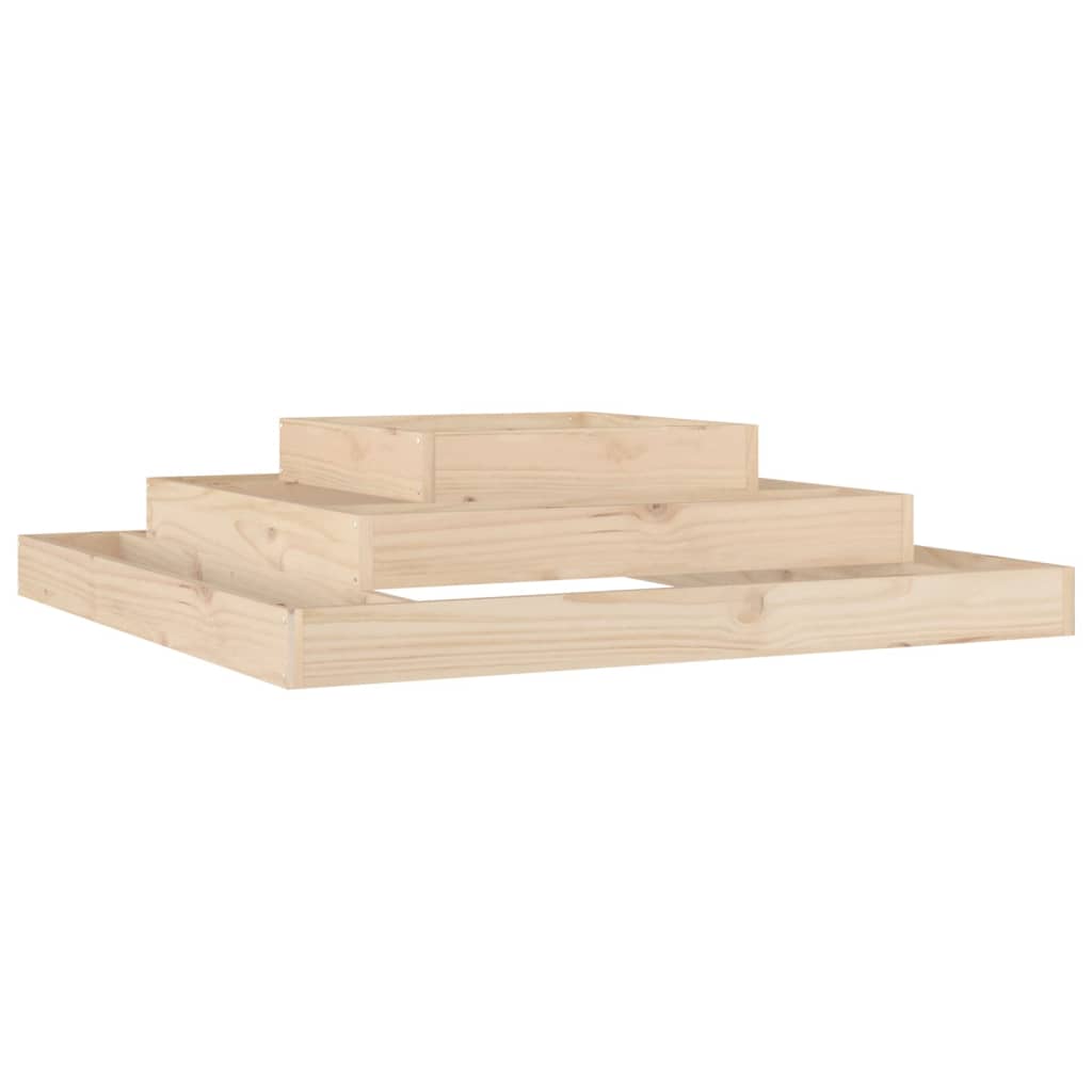 vidaXL Donica, 110x110x27 cm, lite drewno sosnowe