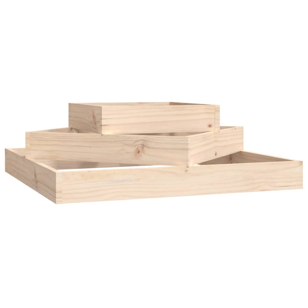 vidaXL Donica, 83x83x27 cm, lite drewno sosnowe