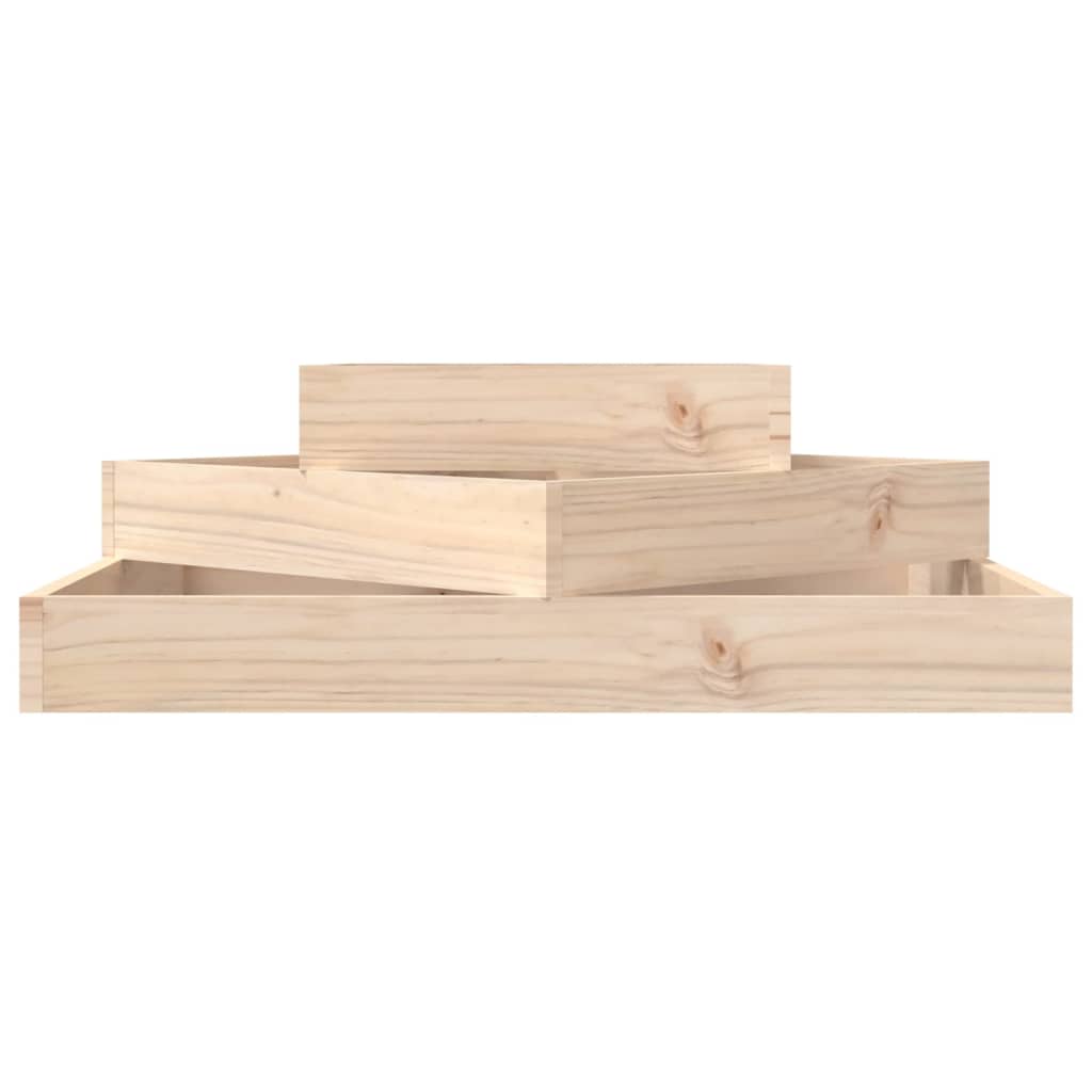vidaXL Donica, 83x83x27 cm, lite drewno sosnowe