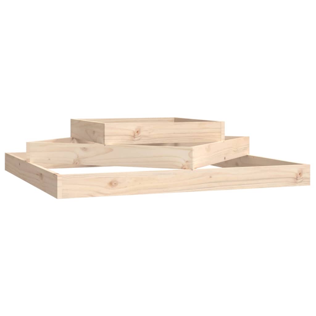 vidaXL Donica, 112x112x27 cm, lite drewno sosnowe