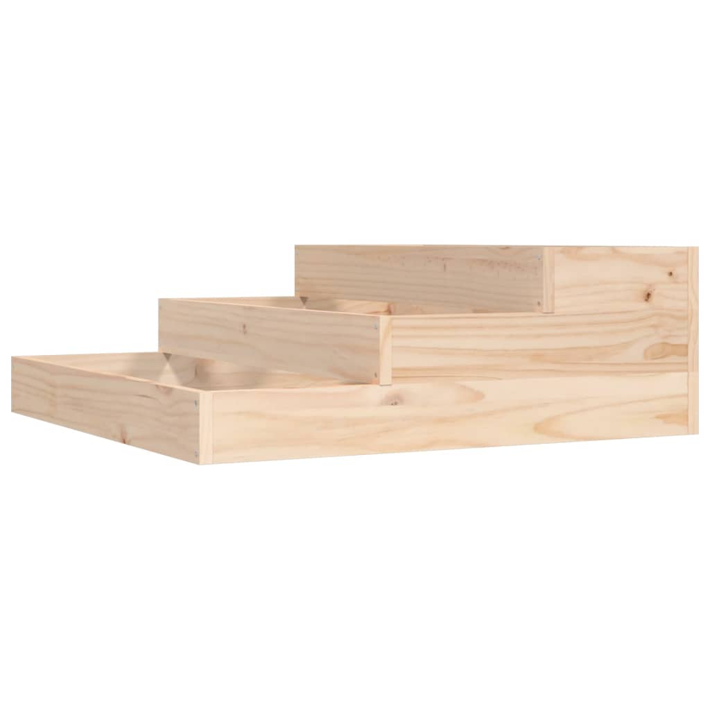 vidaXL Donica, 78x78x27 cm, lite drewno sosnowe