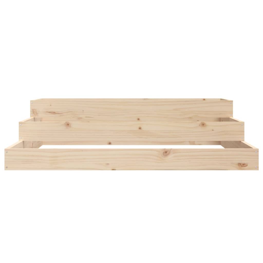 vidaXL Donica, 107x107x27 cm, lite drewno sosnowe