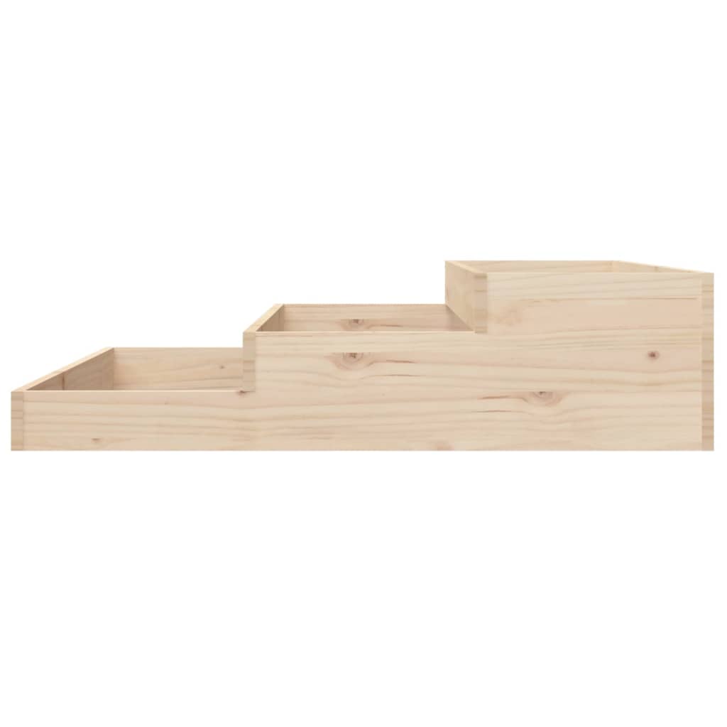 vidaXL Donica, 107x107x27 cm, lite drewno sosnowe