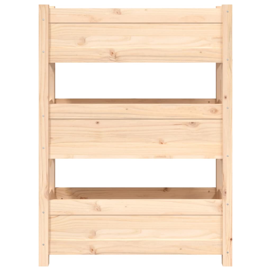 vidaXL Donica, 77x25x104,5 cm, lite drewno sosnowe