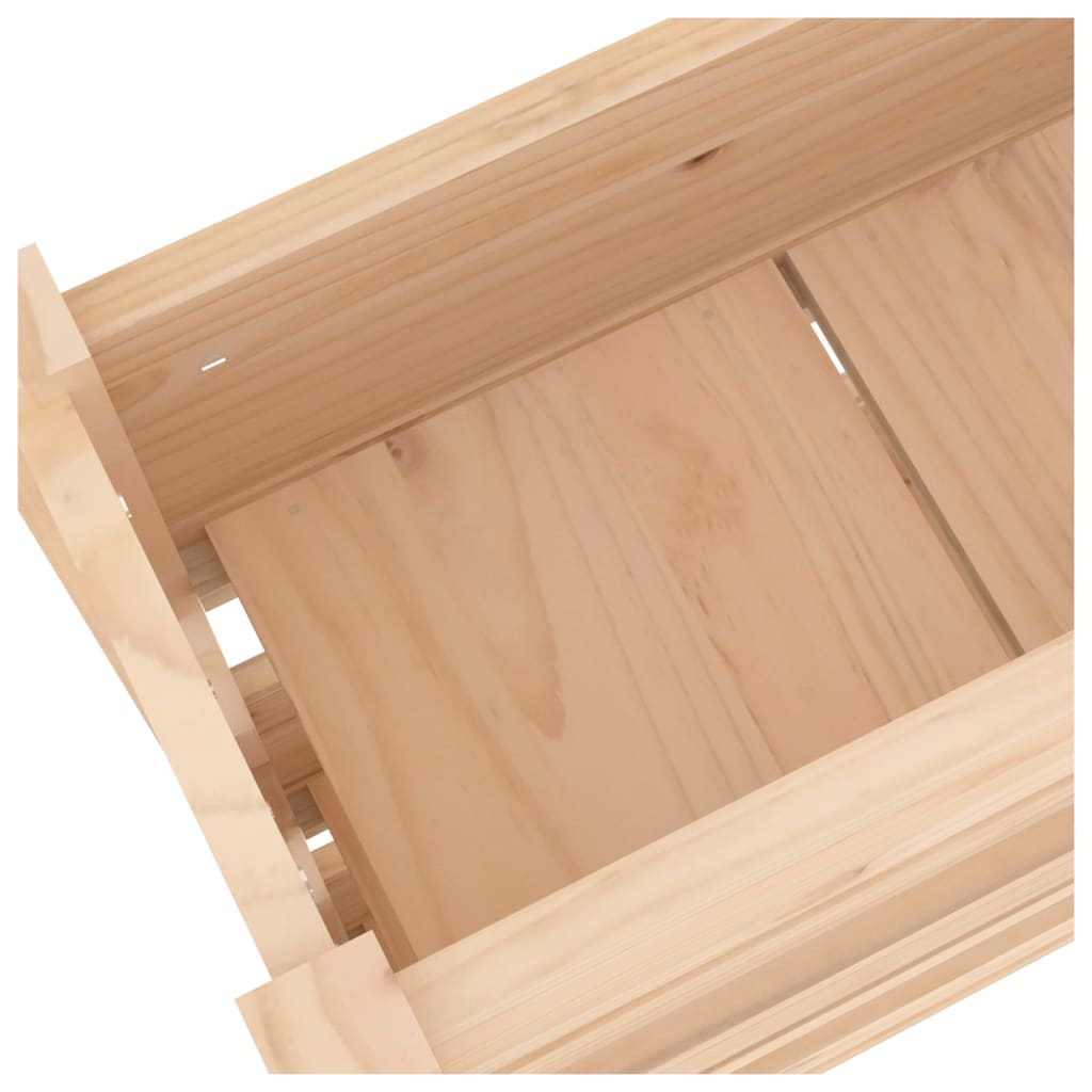 vidaXL Donica, 77x25x104,5 cm, lite drewno sosnowe