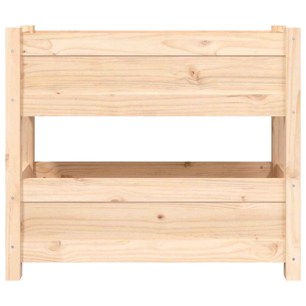 vidaXL Donica, 77x25x66 cm, lite drewno sosnowe