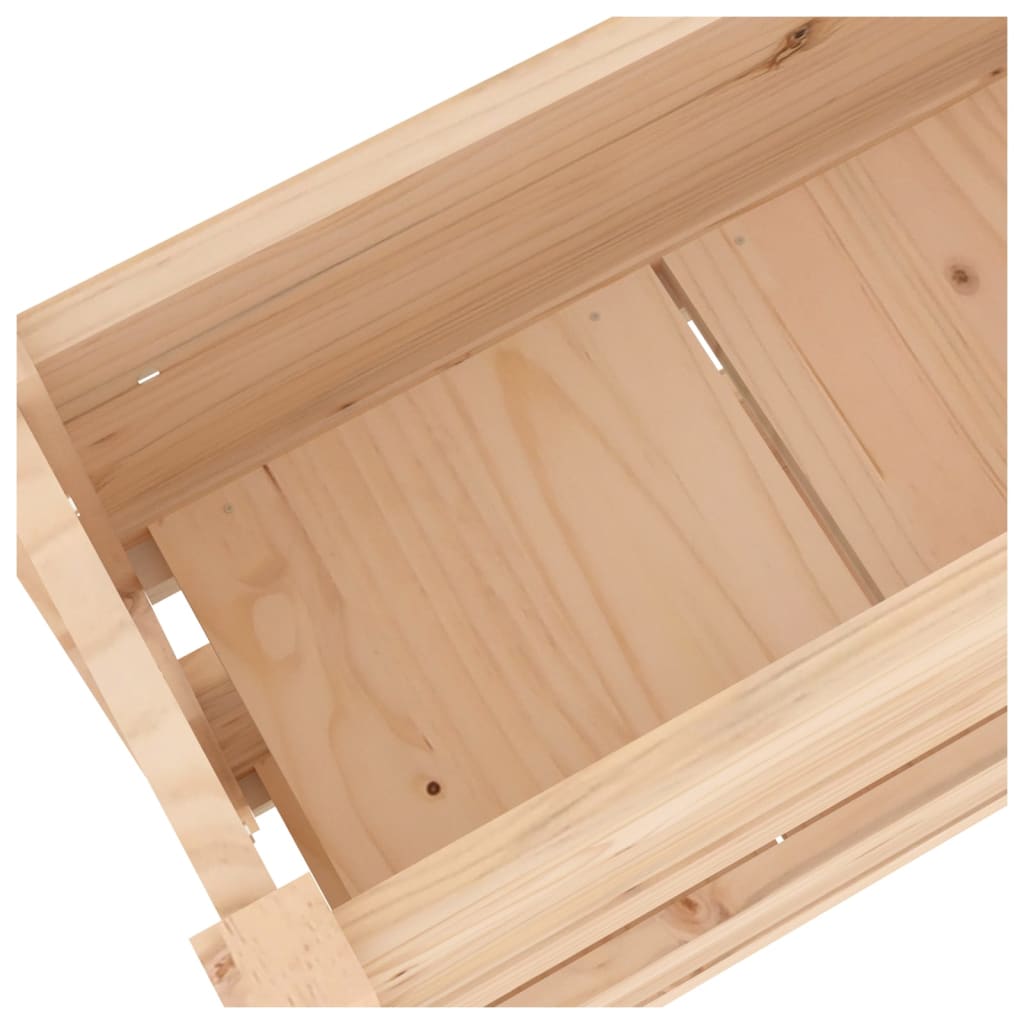 vidaXL Donica, 77x25x66 cm, lite drewno sosnowe
