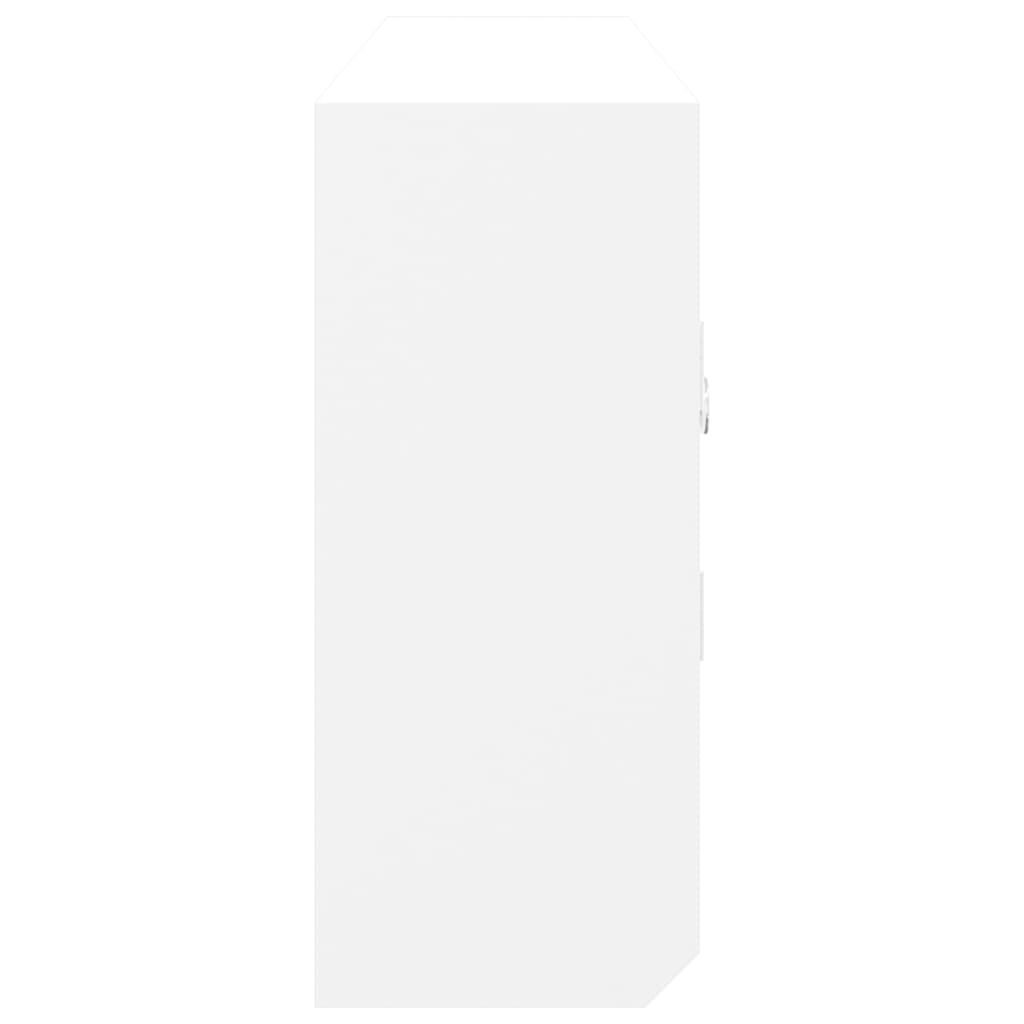 vidaXL Szafka na klucze, biała, 40x8,5x20 cm