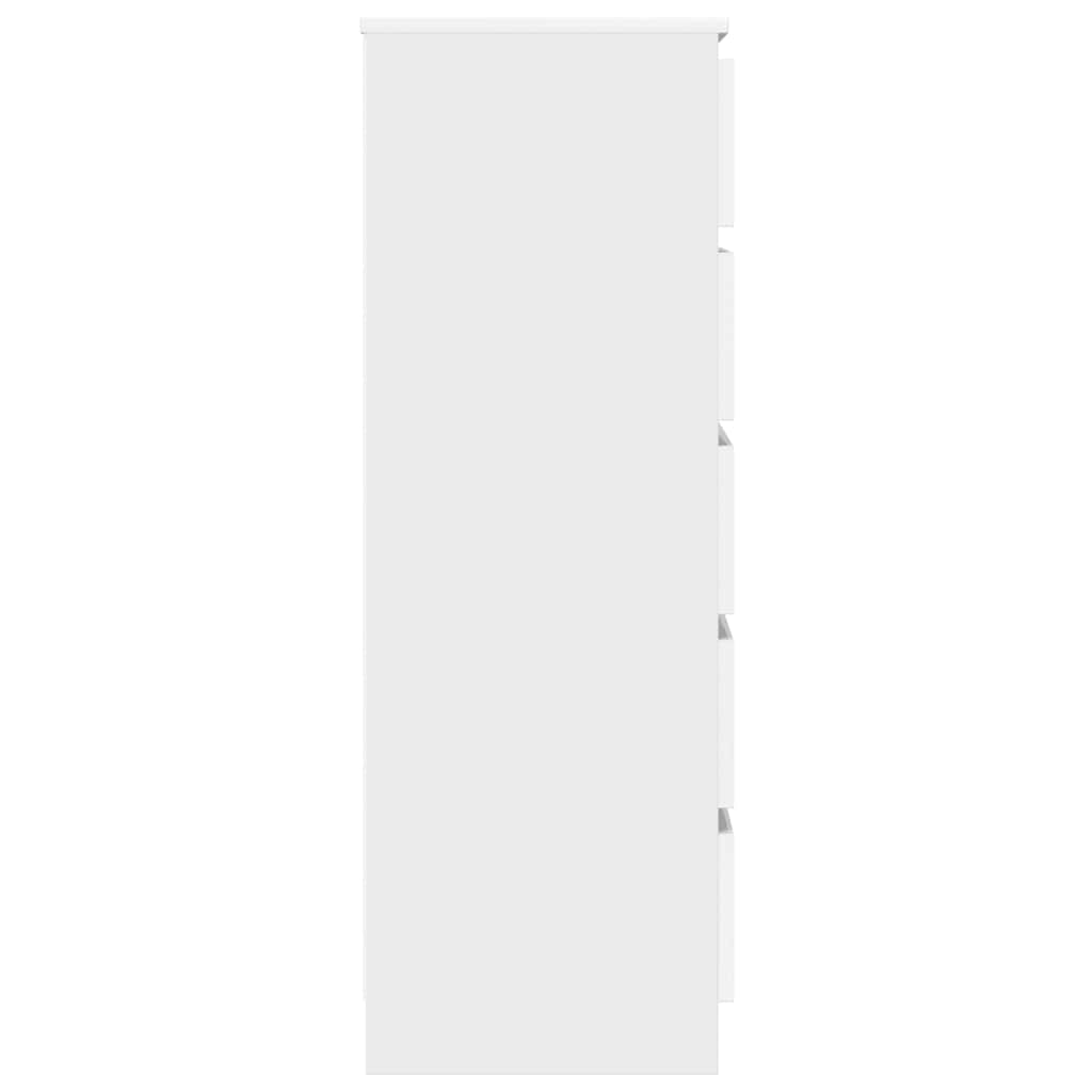 vidaXL Komoda, biała, 60x36x103 cm, materiał drewnopochodny