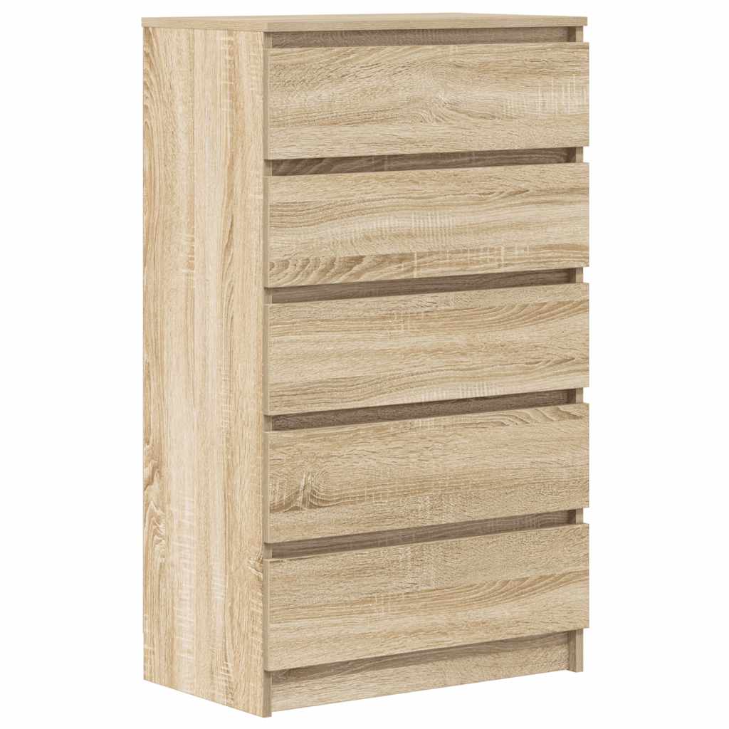 vidaXL Komoda, kolor dąb sonoma, 60x36x103 cm, materiał drewnopochodny