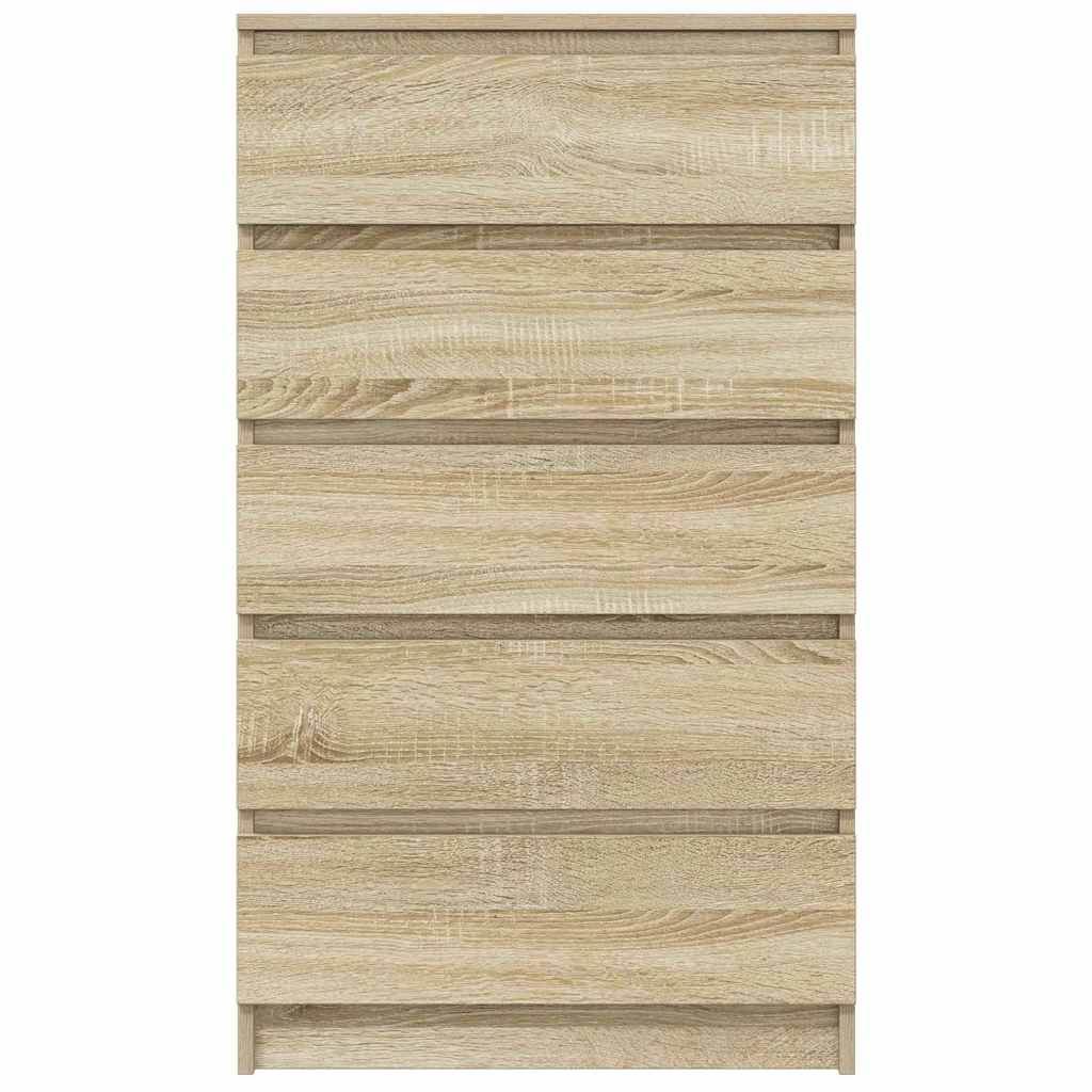 vidaXL Komoda, kolor dąb sonoma, 60x36x103 cm, materiał drewnopochodny
