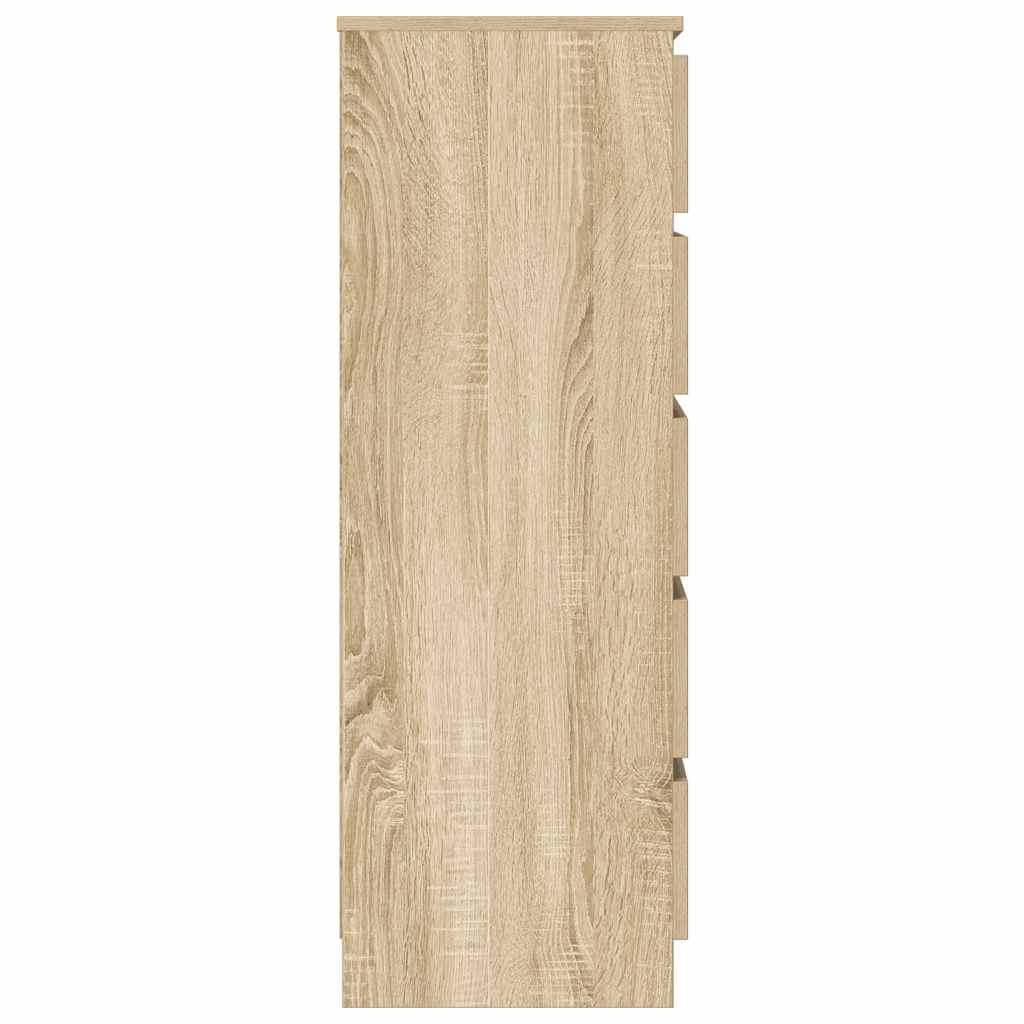vidaXL Komoda, kolor dąb sonoma, 60x36x103 cm, materiał drewnopochodny