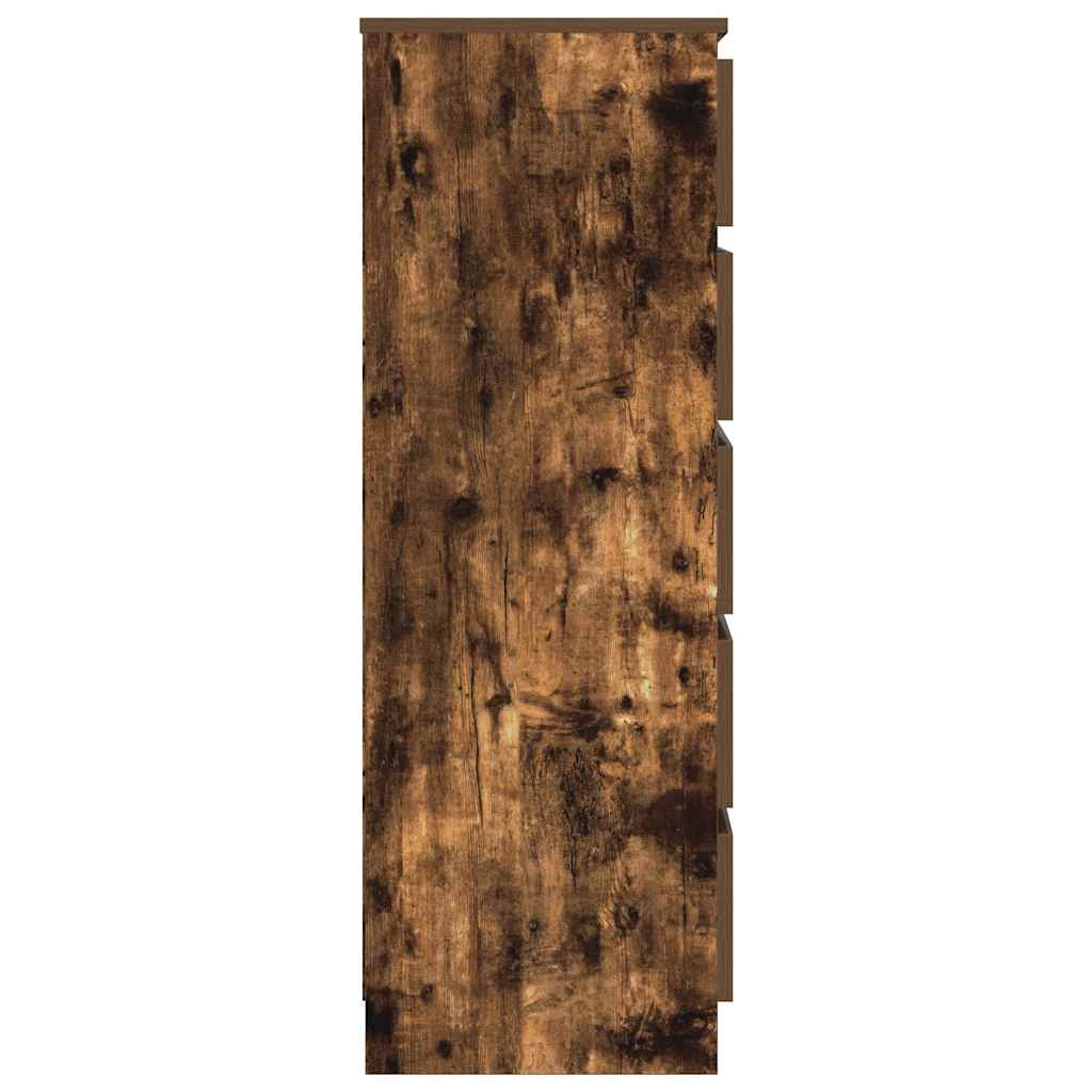 vidaXL Komoda, przydymiony dąb, 60x36x103 cm, materiał drewnopochodny