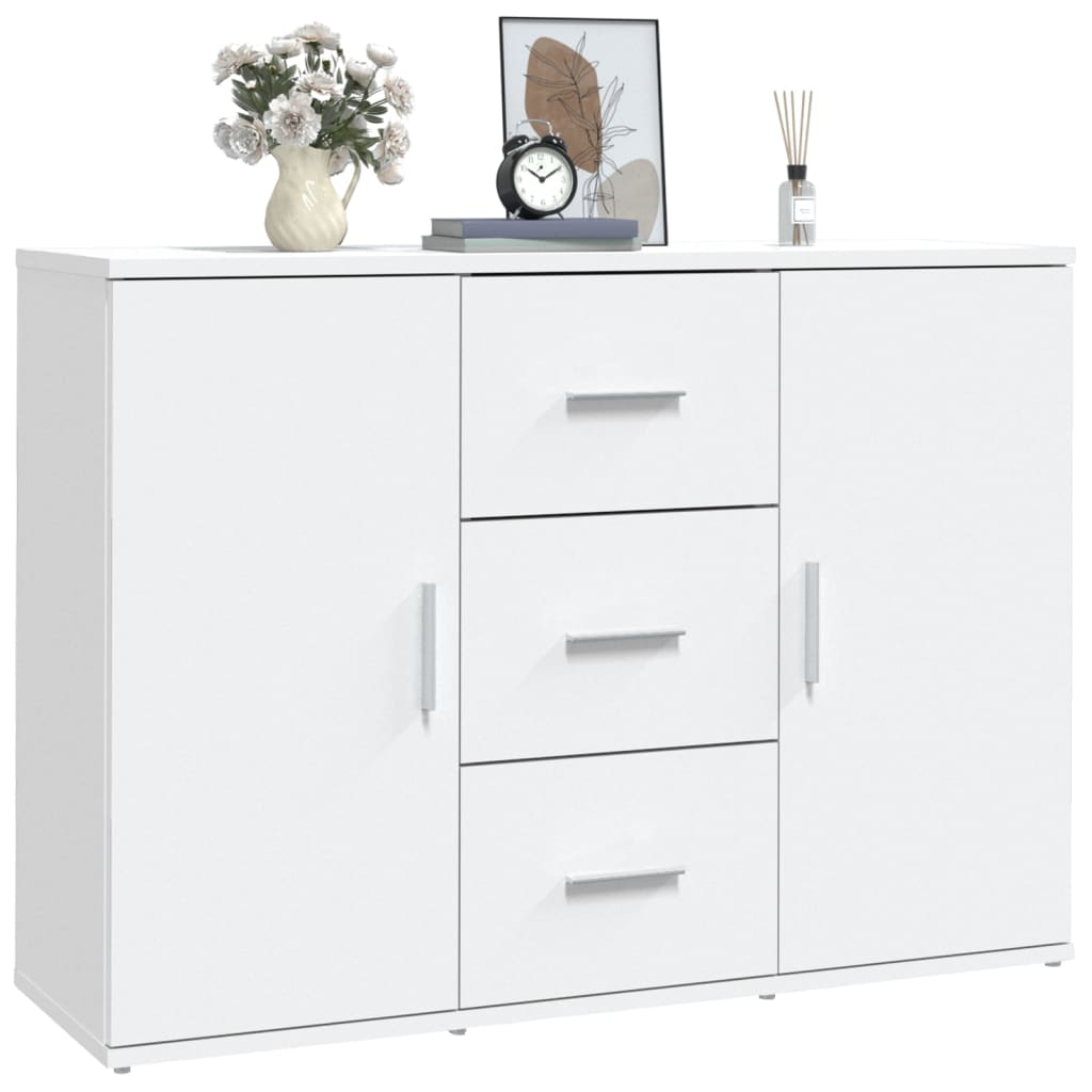 vidaXL Szafka, biała, 91x29,5x65 cm, materiał drewnopochodny