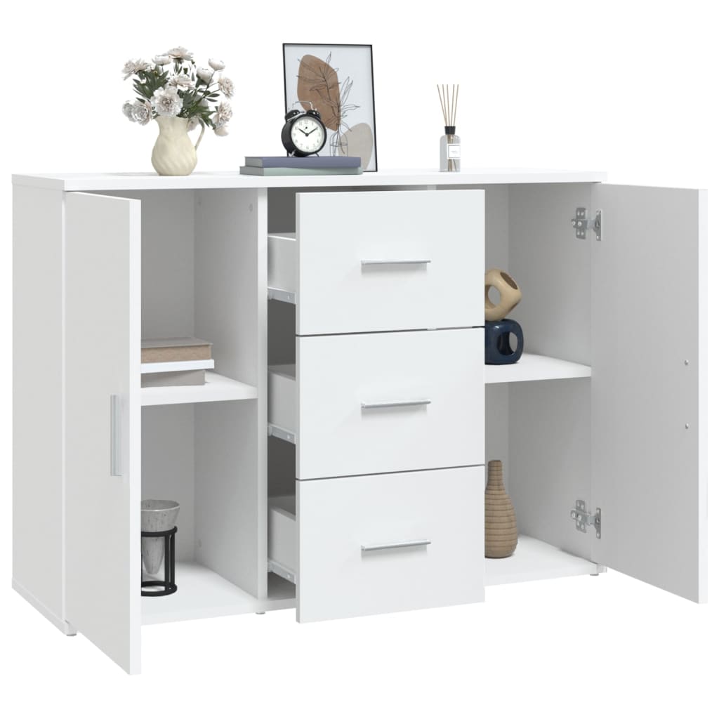 vidaXL Szafka, biała, 91x29,5x65 cm, materiał drewnopochodny