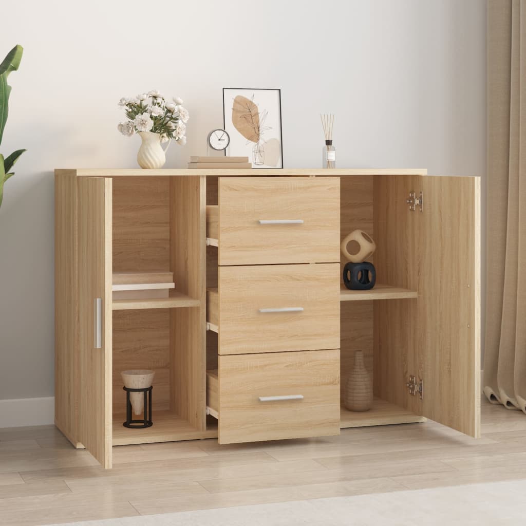 vidaXL Szafka, dąb sonoma, 91x29,5x65 cm, materiał drewnopochodny