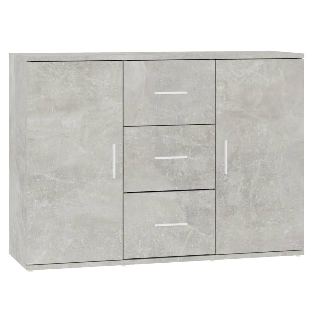 vidaXL Szafka, szarość betonu, 91x29,5x65 cm, materiał drewnopochodny
