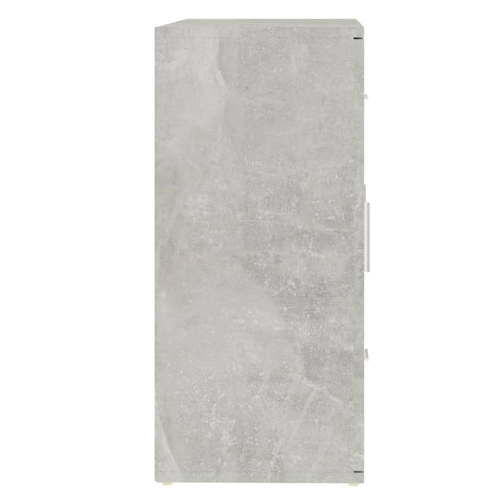 vidaXL Szafka, szarość betonu, 91x29,5x65 cm, materiał drewnopochodny