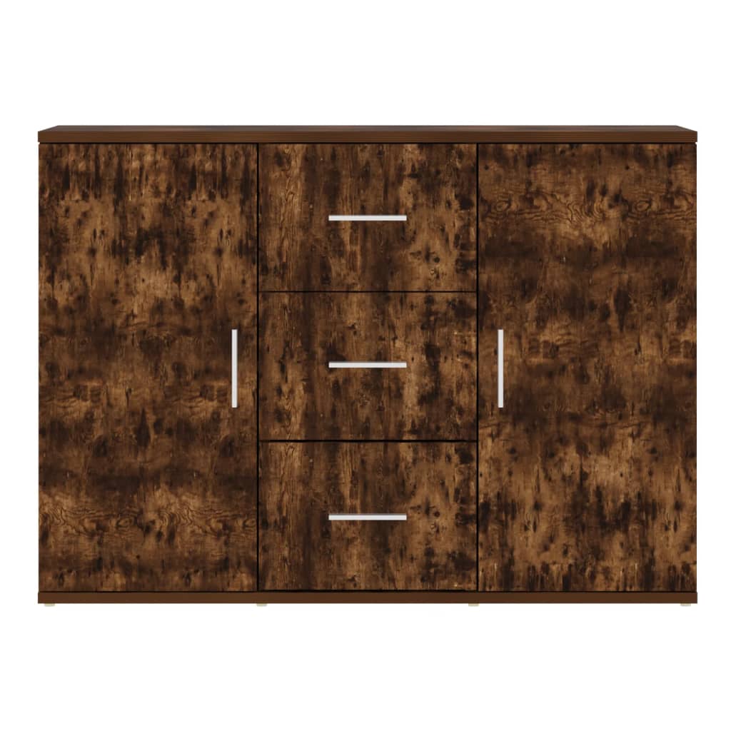vidaXL Szafka, przydymiony dąb, 91x29,5x65 cm, materiał drewnopochodny