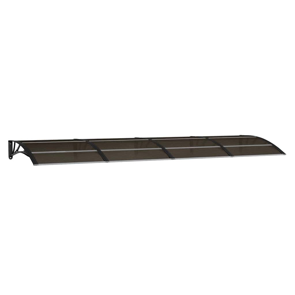 vidaXL Daszek nad drzwi czarny 350x100 cm poliwęglan