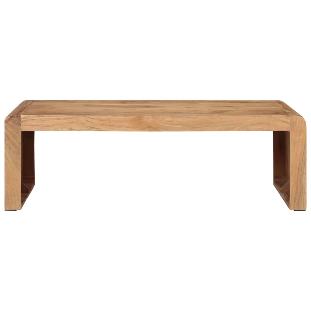 vidaXL Stolik kawowy, 110x55x35 cm, lite drewno akacjowe