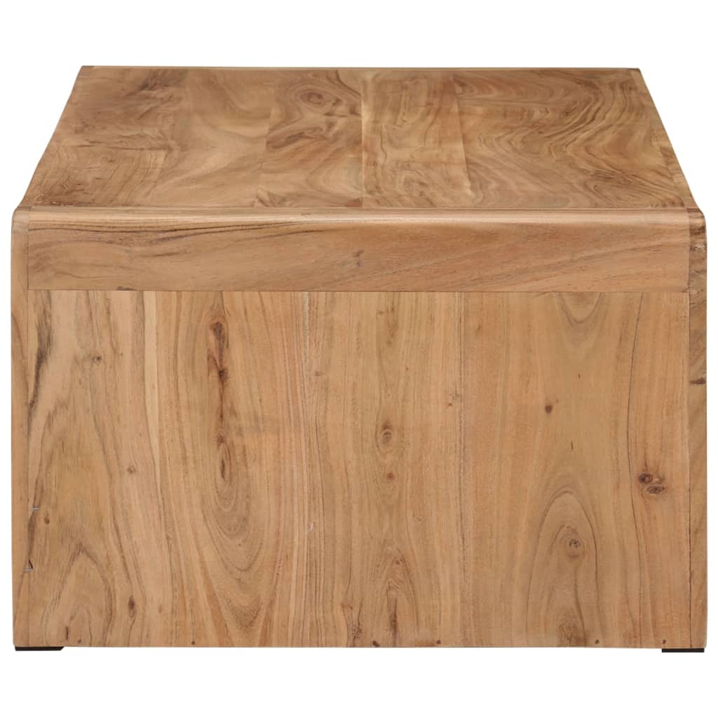 vidaXL Stolik kawowy, 110x55x35 cm, lite drewno akacjowe