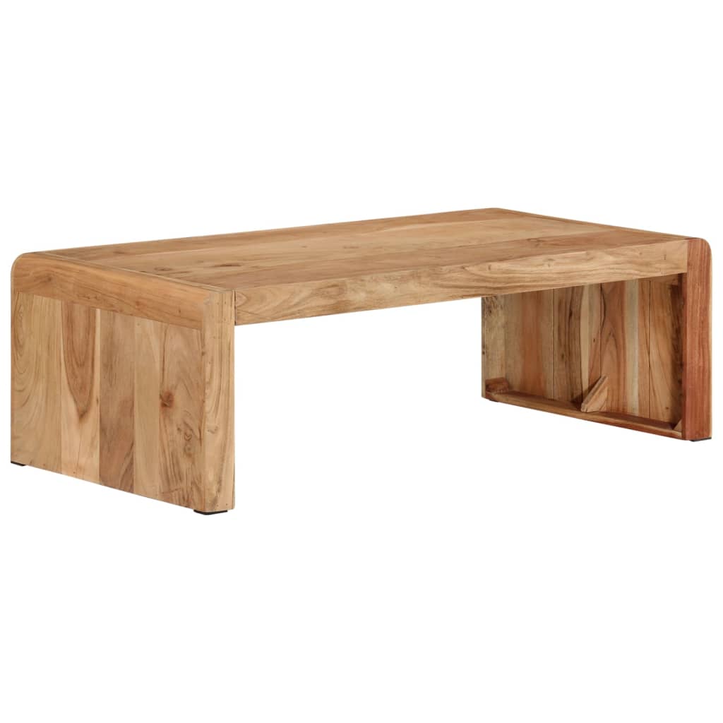 vidaXL Stolik kawowy, 110x55x35 cm, lite drewno akacjowe