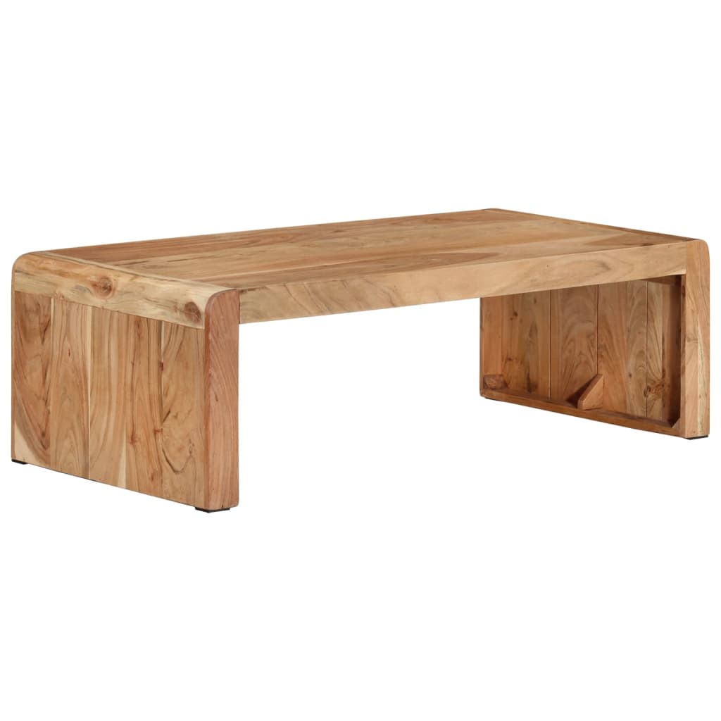 vidaXL Stolik kawowy, 110x55x35 cm, lite drewno akacjowe