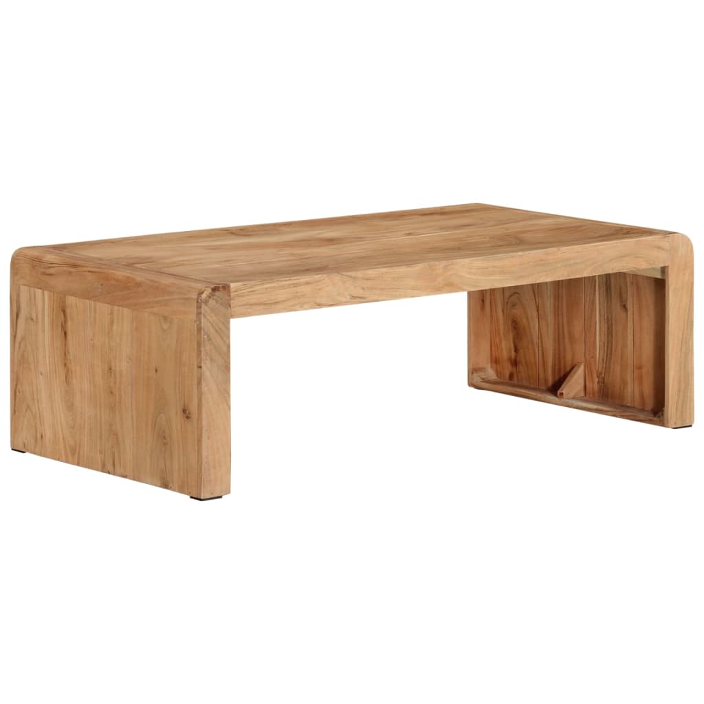 vidaXL Stolik kawowy, 110x55x35 cm, lite drewno akacjowe