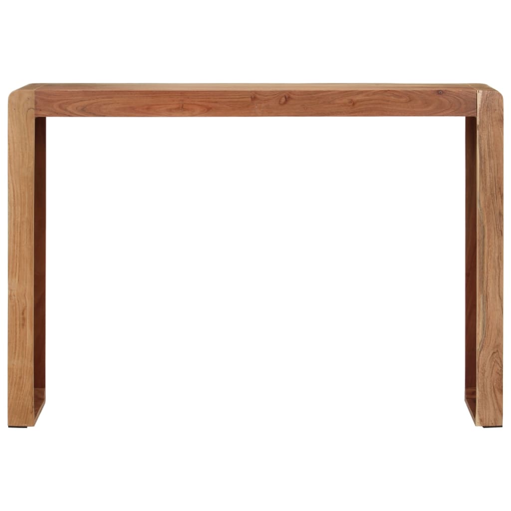 vidaXL Stolik konsolowy, 110x30x76 cm, lite drewno akacjowe