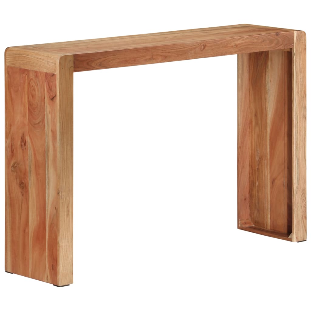 vidaXL Stolik konsolowy, 110x30x76 cm, lite drewno akacjowe