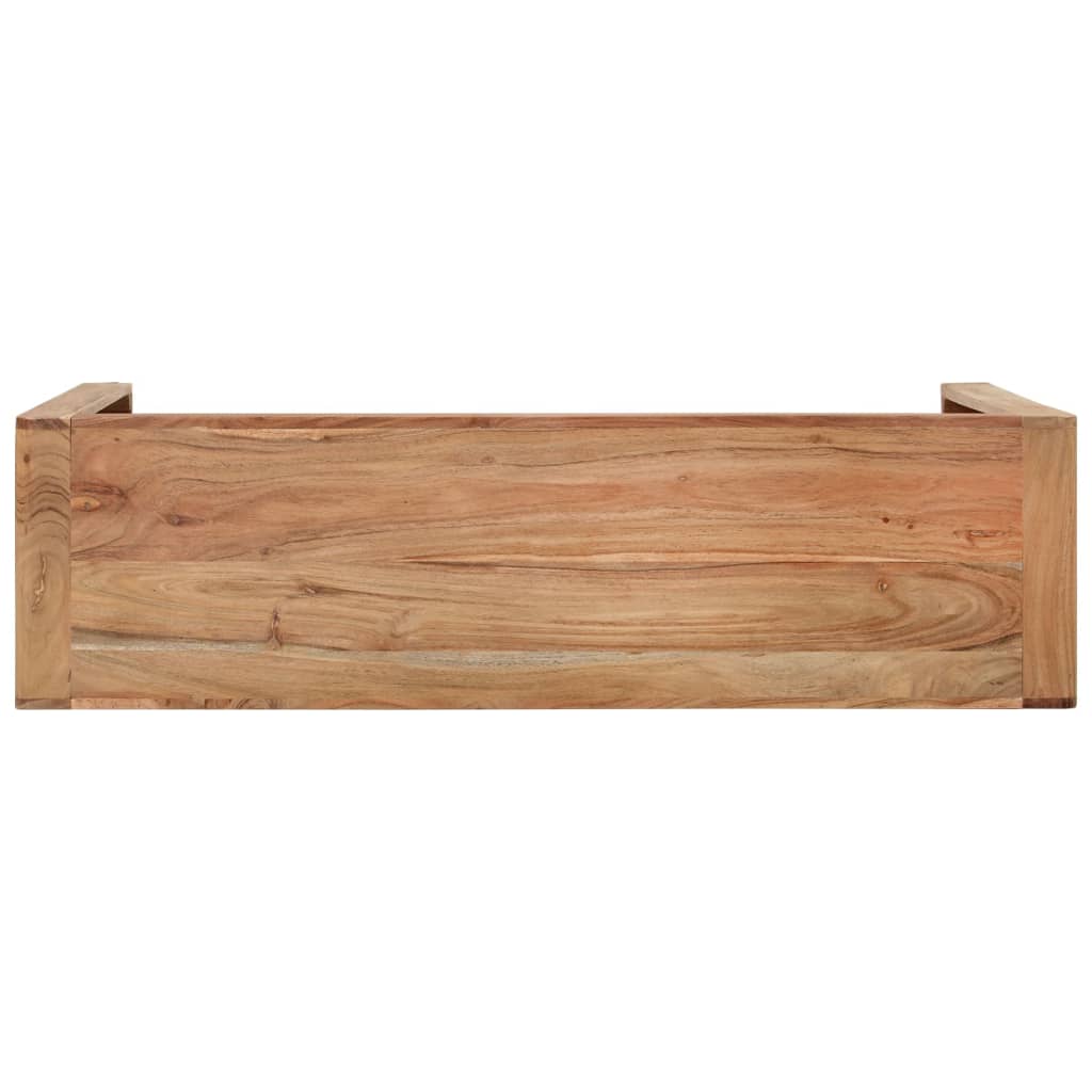 vidaXL Stolik konsolowy, 110x30x76 cm, lite drewno akacjowe