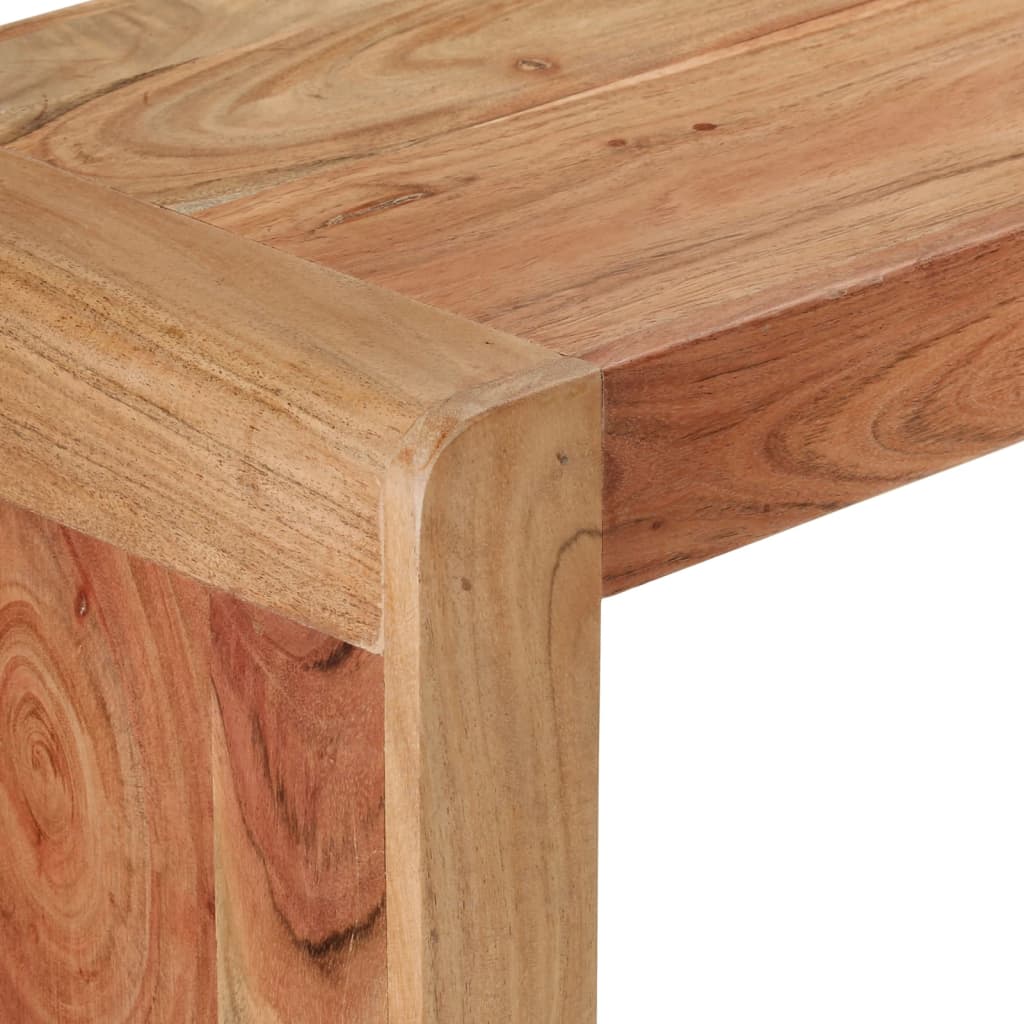 vidaXL Stolik konsolowy, 110x30x76 cm, lite drewno akacjowe