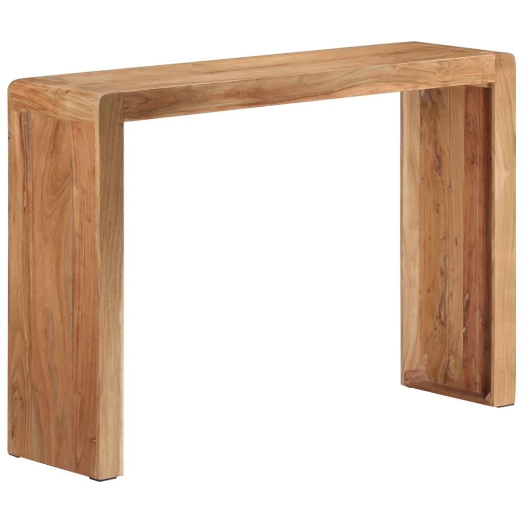 vidaXL Stolik konsolowy, 110x30x76 cm, lite drewno akacjowe