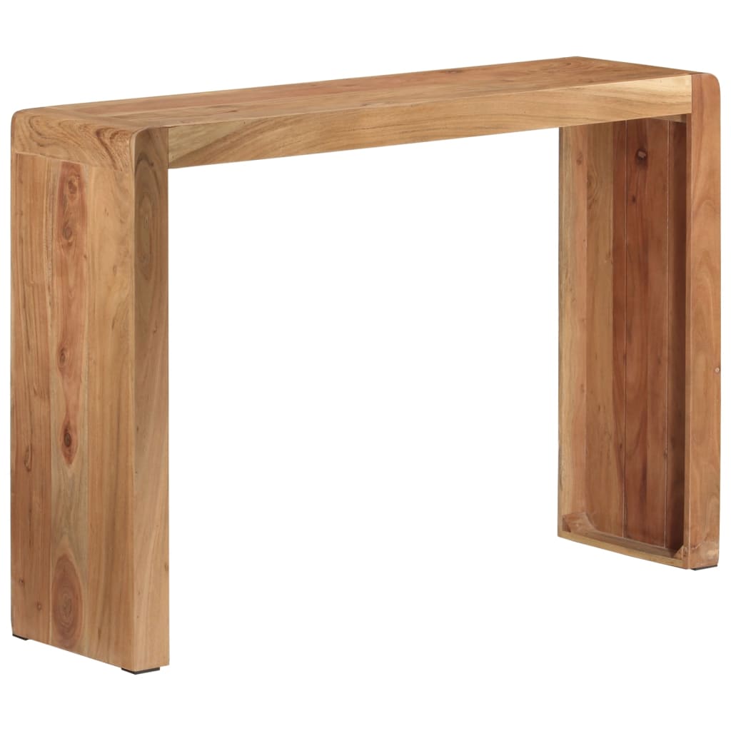 vidaXL Stolik konsolowy, 110x30x76 cm, lite drewno akacjowe