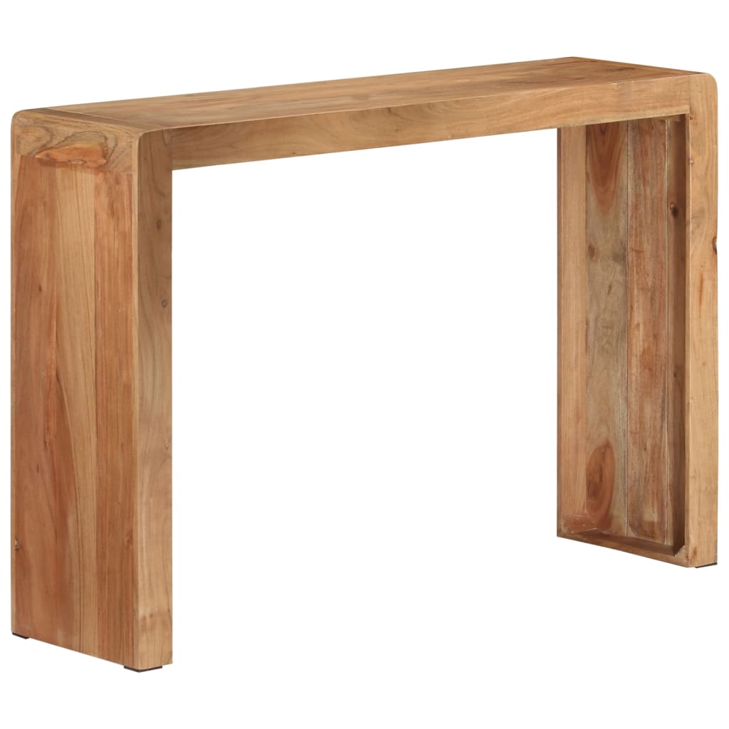 vidaXL Stolik konsolowy, 110x30x76 cm, lite drewno akacjowe